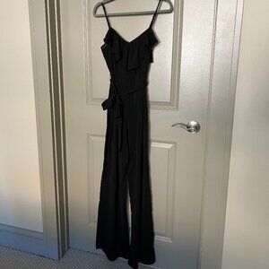 Akualani Black Sleeveless Jumpsuit- Small